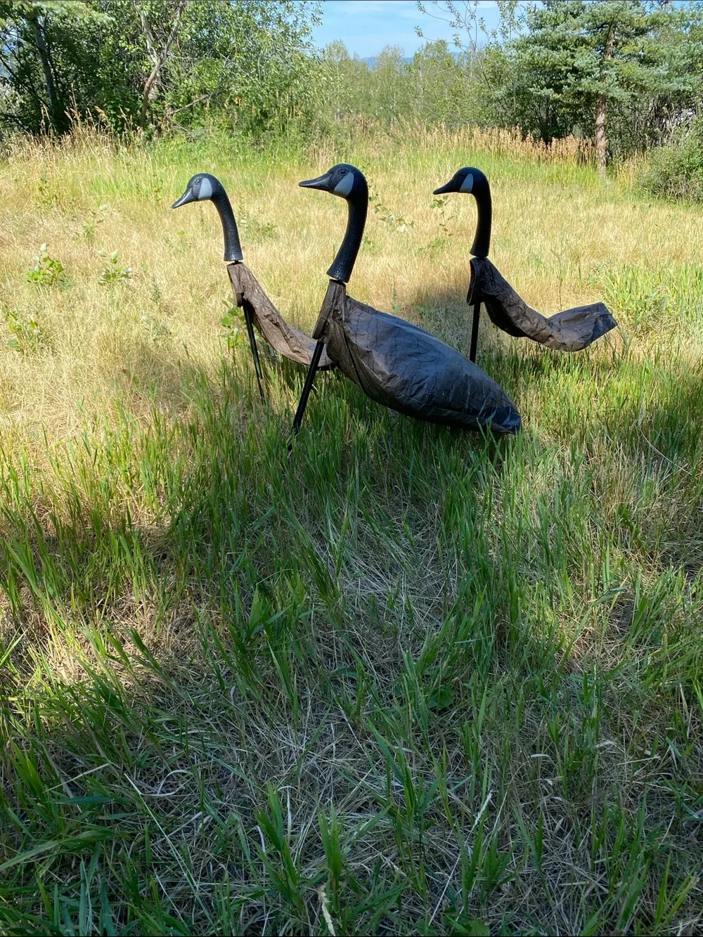 Black Lawn Goose Decoy for Birds - Unbranded 8 total